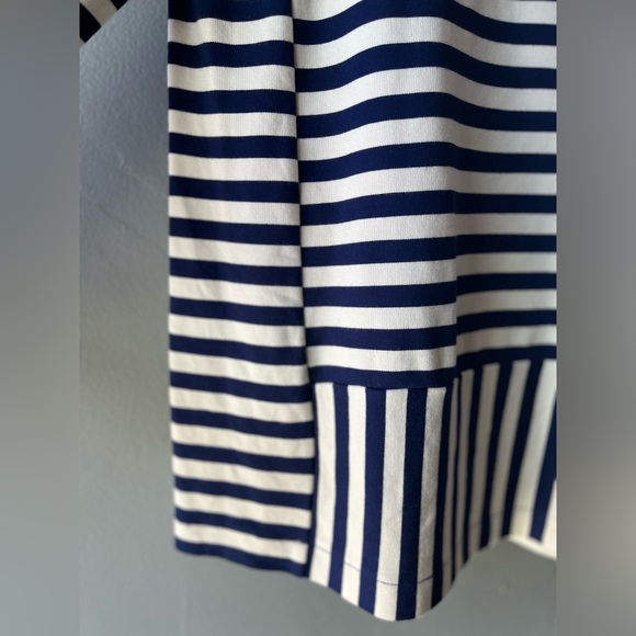 Madewell Navy Striped Top ~ Size L - Picture 2 of 9